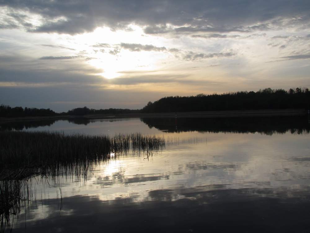 Sonnenuntergang am Kremmener See