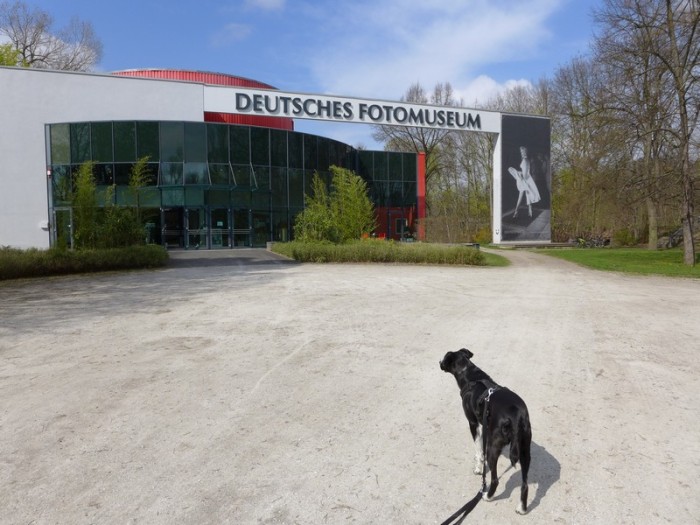 Mit Hund im Deutschen Fotomuseum im agraPark bei Leipzig